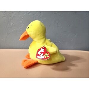Quackers w. Tag DoB 4-19-94 Ty Beanie Babies Vintage‎ Retired Plush Stuffed Toy